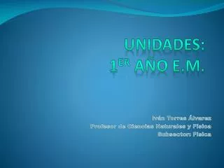unidades 1 er a o e m