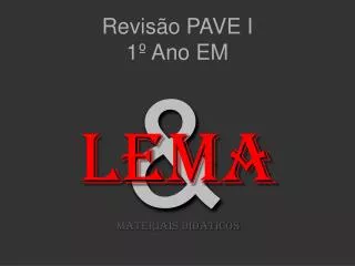 revis o pave i 1 ano em