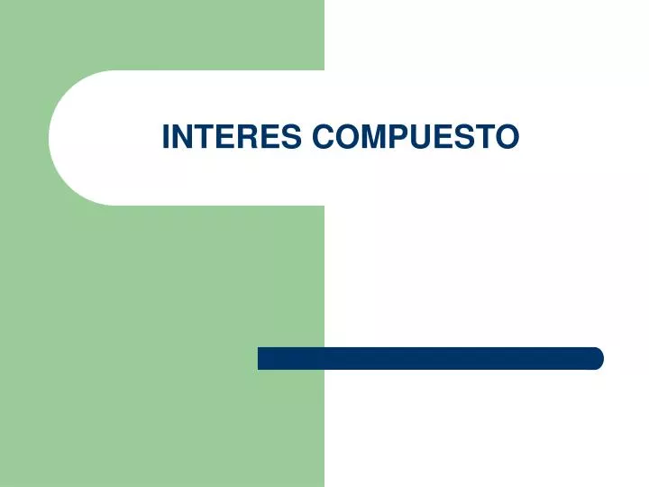 interes compuesto