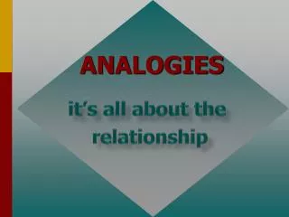 ANALOGIES