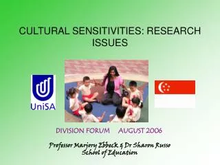CULTURAL SENSITIVITIES: RESEARCH ISSUES