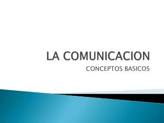 la comunicacion