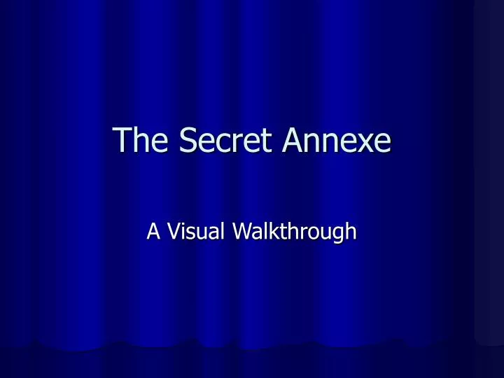 the secret annexe