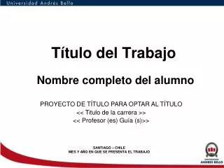 t tulo del trabajo