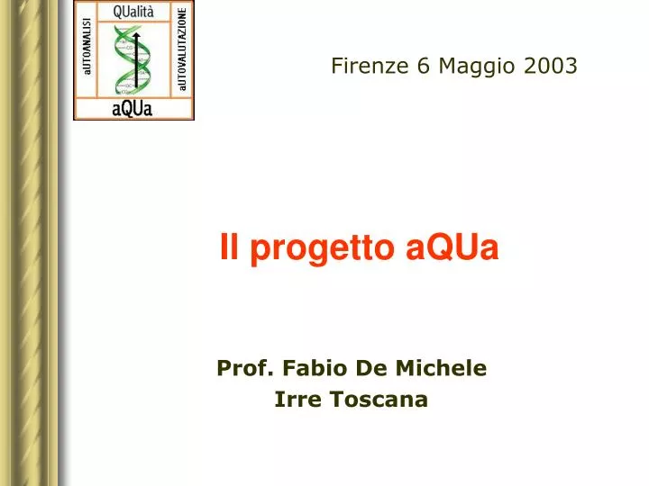 il progetto aqua