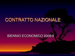 contratto nazionale