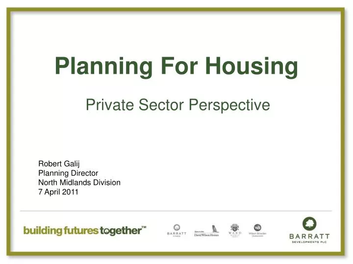 planning for housing