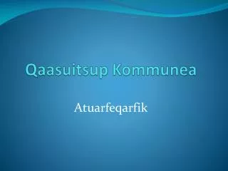 qaasuitsup kommunea