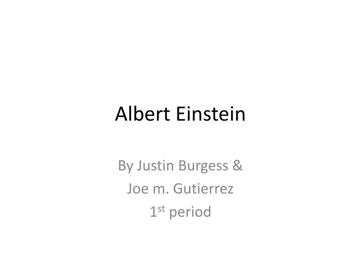 albert einstein