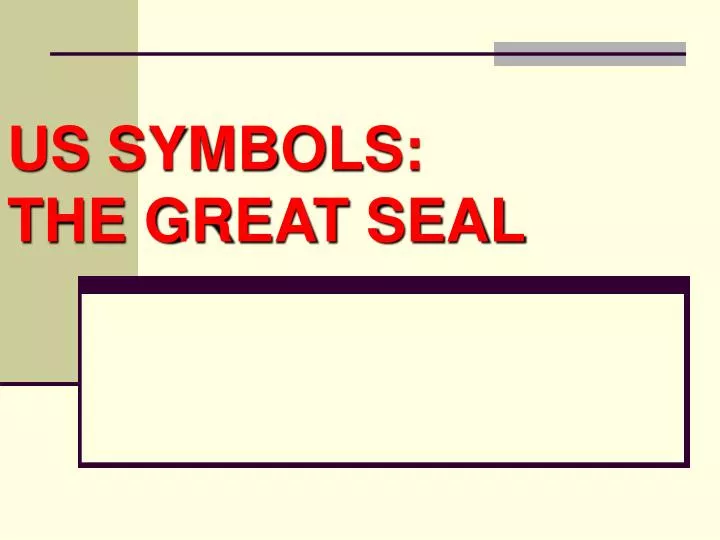 us symbols the great seal