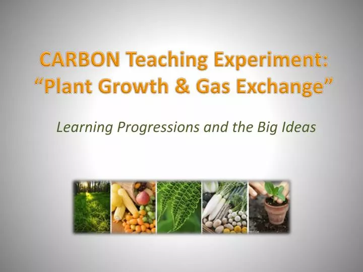 carbon teaching experiment plant growth gas exchange