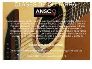 clases de guitarra