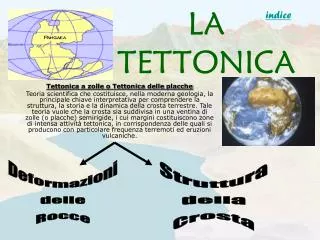 la tettonica