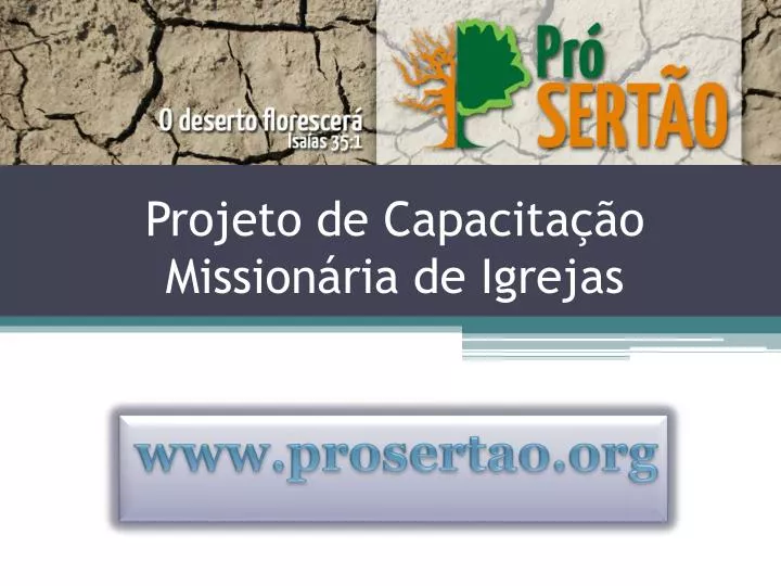 projeto de capacita o mission ria de igrejas