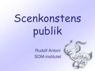 scenkonstens publik