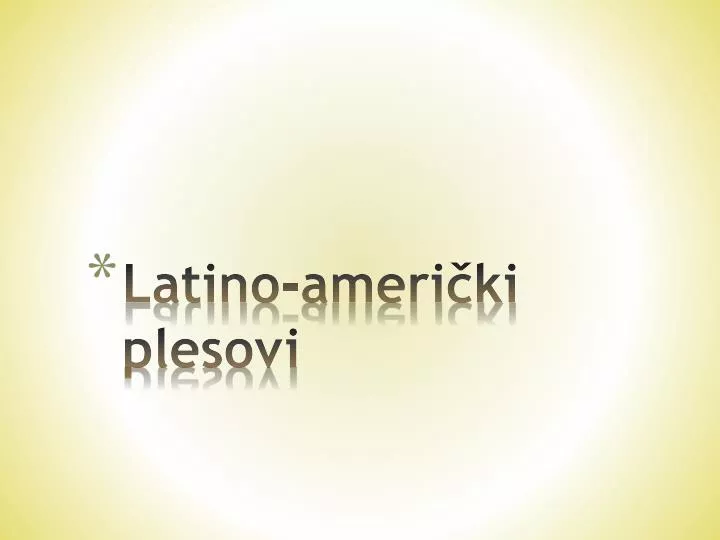 latino ameri ki plesovi