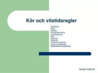 k r och vilotidsregler
