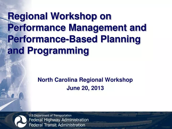regional workshop on performance management and performance based planning and programming
