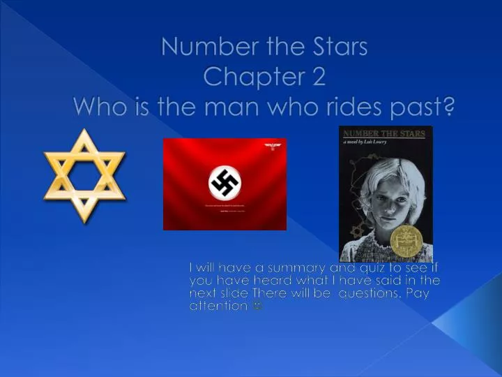 number the stars chapter 2 who is the man who rides past