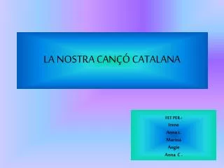 la nostra can catalana