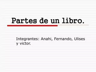 partes de un libro