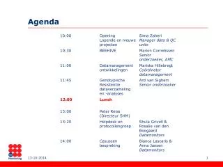 agenda