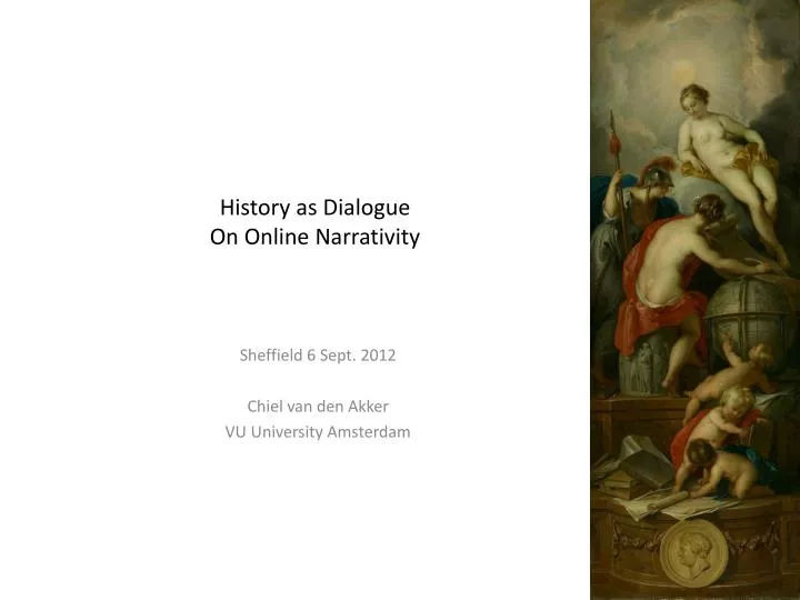 history as dialogue on online narrativity