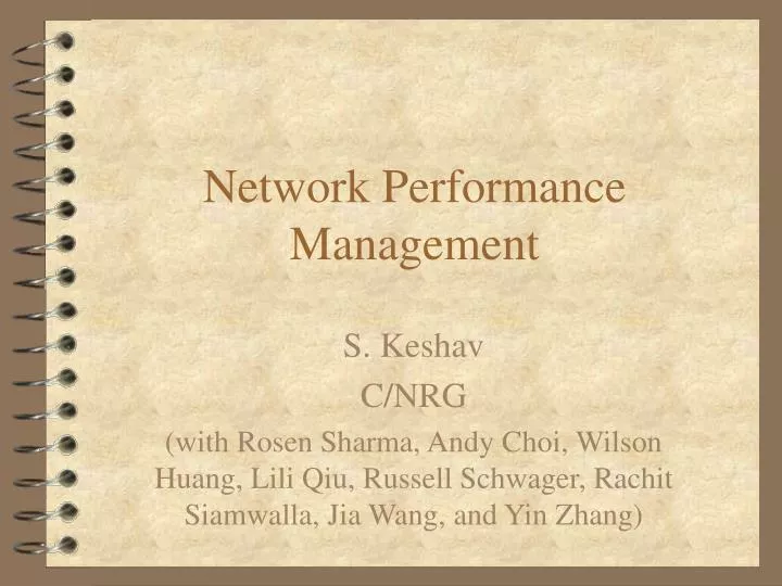 network performance management
