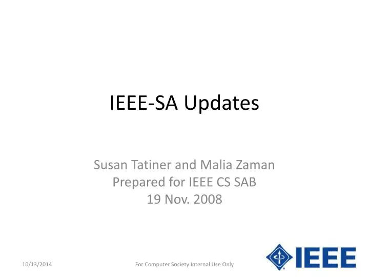 ieee sa updates