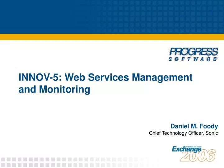 innov 5 web services management and monitoring