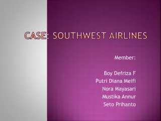 case southwest airlines