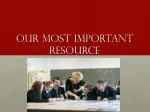 Our most important resource - slide 1