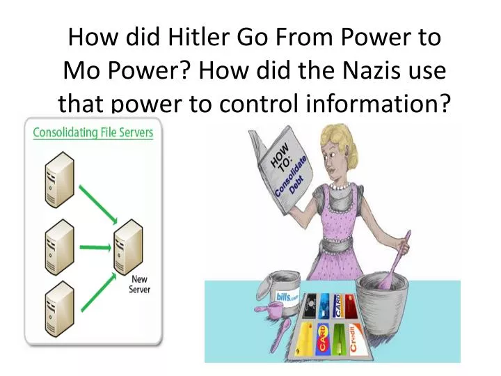 how did hitler go from power to mo power how did the nazis use that power to control information