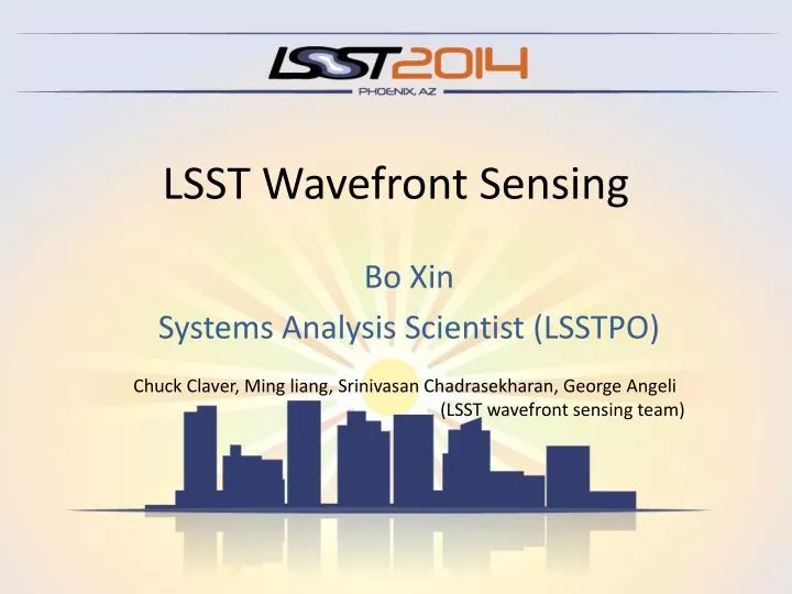 lsst wavefront sensing