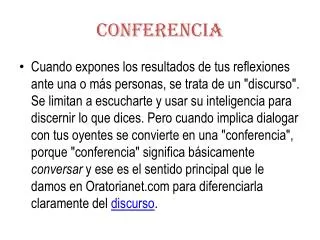 conferencia