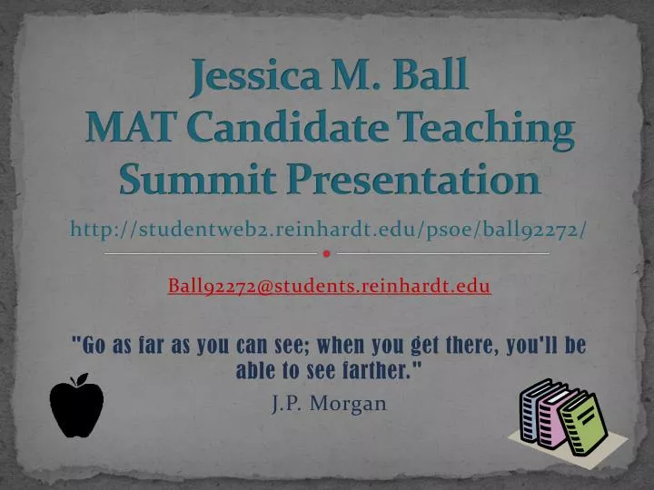 jessica m ball mat candidate teaching summit presentation