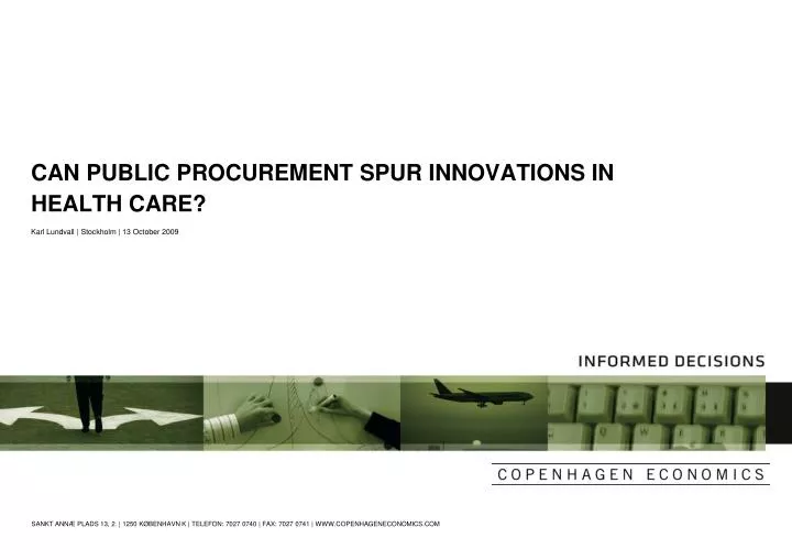 can public procurement spur innovations in health care