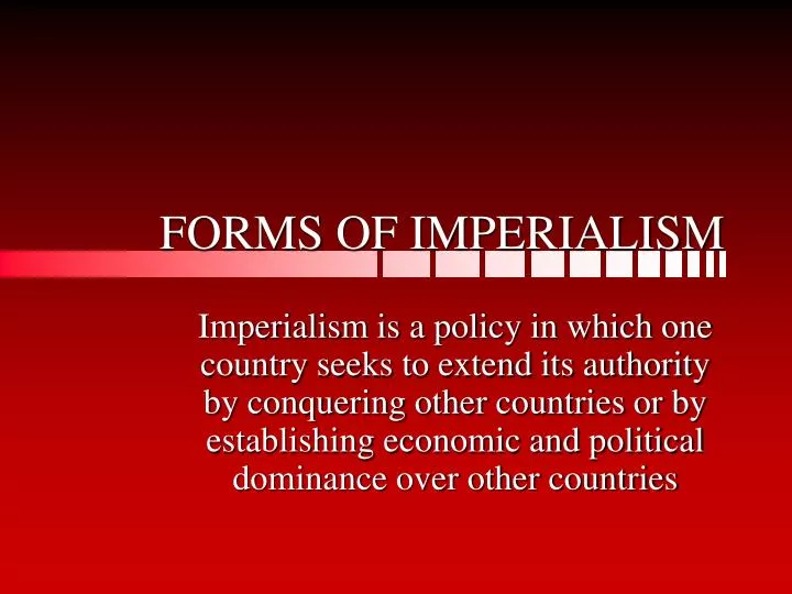 forms of imperialism