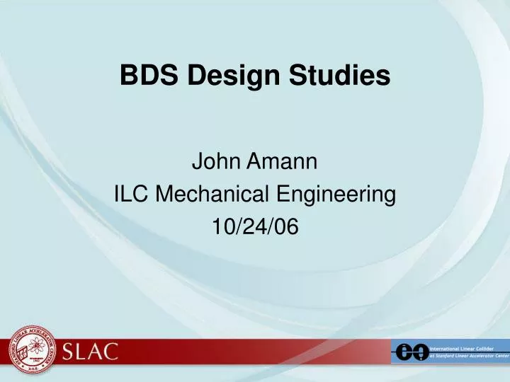 bds design studies