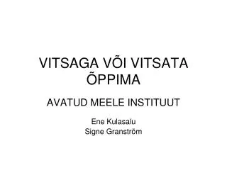vitsaga v i vitsata ppima
