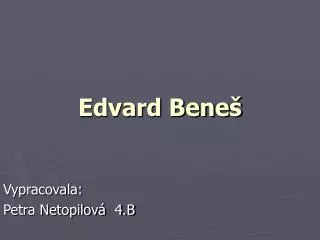 edvard bene
