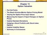 Chapter 15 Option Valuation - slide 1