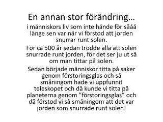 en annan stor f r ndring