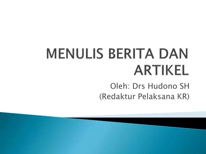 menulis berita dan artikel