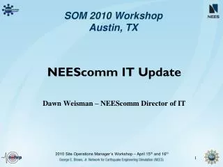 SOM 2010 Workshop Austin, TX