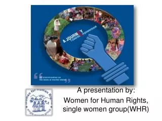 A presentation by: Women for Human Rights, single women group(WHR)