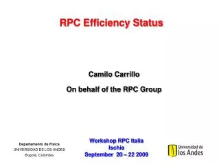 RPC Efficiency Status