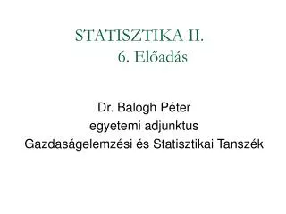 statisztika ii 6 el ad s