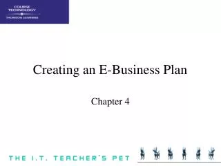 Creating an E-Business Plan
