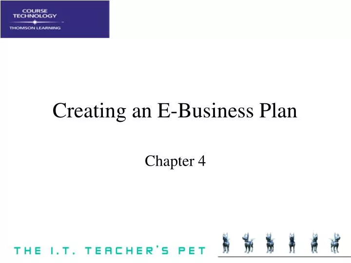 creating an e business plan